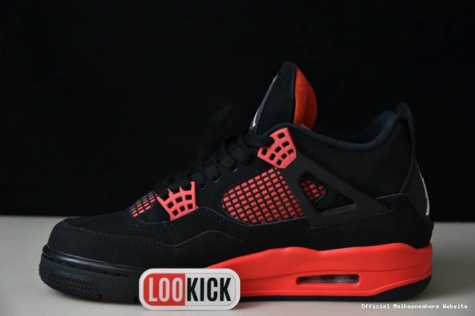 Official Maikesneakers CT8527-016 Jordan 4 Red Air Thunder 0807